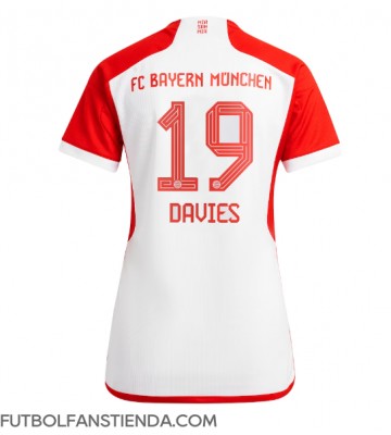 Bayern Munich Alphonso Davies #19 Primera Equipación Mujer 2023-24 Manga Corta